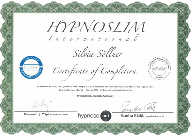 Zertifikat Hypno Slim